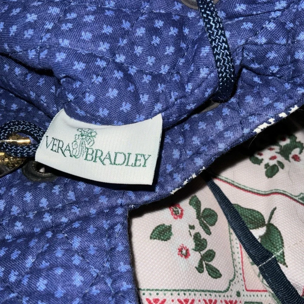 Vintage Vera Bradley Floral Quilted Backpack 12